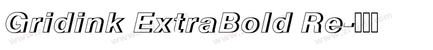 Gridink ExtraBold Re字体转换